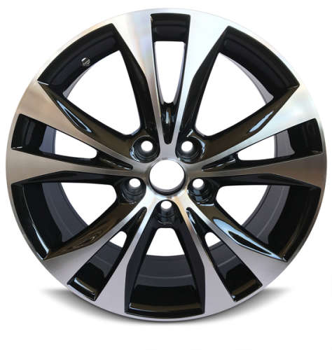 Road Ready RRW-69628A18x7.5 +45 Black with Machined Spoke Edges