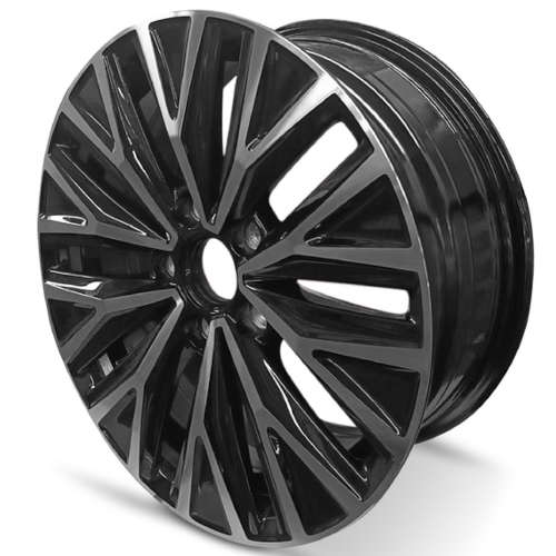 Road Ready RRW-7004416x6.5 +46 Gloss Black with Machined Spoke Faces