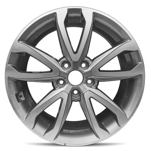 Road Ready RRW-7085518x7.5 +49 Grey with Machined Spoke Faces