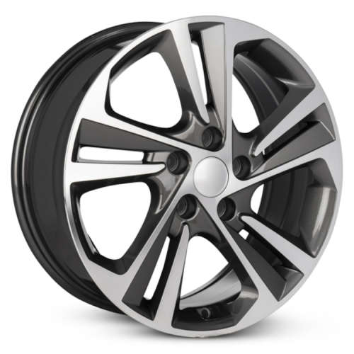 Road Ready RRW-7090317x7 +45 Gunmetal with Machined Spoke Faces