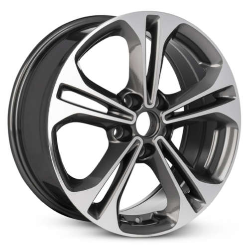 Road Ready RRW-74678A17x7 +40 Gunmetal with Machined Spoke Faces