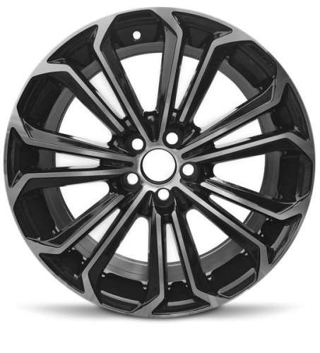 Road Ready RRW-75152B17x7 +35 Black with Machined Spoke Edges