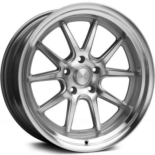 Rocket Racing Attack20x10 0 Titanium with Machined Spoke Faces and Lip