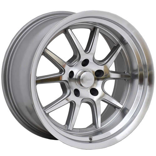 Rocket Racing Attack18x10 0 Titanium with Machined Spoke Faces and Lip