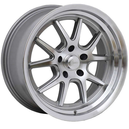 Rocket Racing Attack18x9 +13 Titanium with Machined Spoke Faces and Lip
