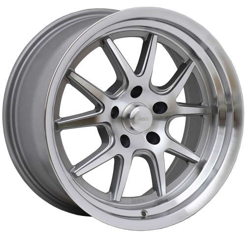 Rocket Racing Attack18x9 0 Titanium with Machined Spoke Faces and Lip
