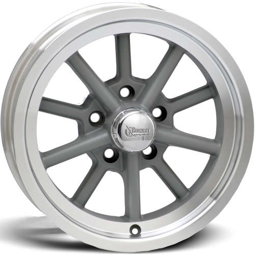 Rocket Racing Launcher15x4 -12 Gray with a Machined Lip