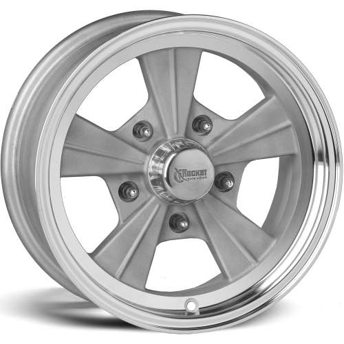 Rocket Racing Strike15x4.5 -25 Gray Sand Blasted Aluminum with a Machined Lip