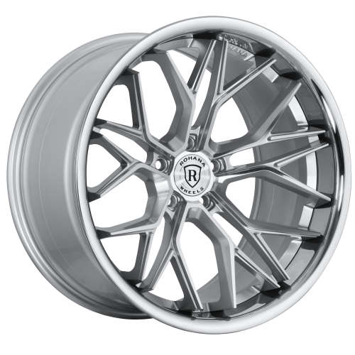 Rohana RFC320x11 +32 Silver with Machined Spoke Faces and a Stainless Steel Lip