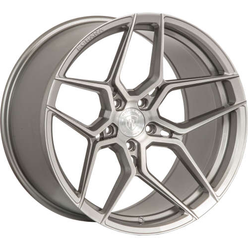 Rohana RFX1122x10.5 +22 Titanium Silver with Machined Brushed Spoke Faces