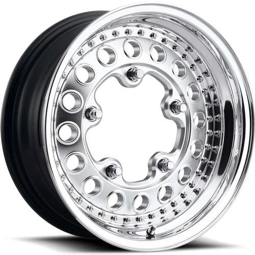 Rotiform Forged 35618x9 +34 Polished with a Step Lip and Matte Black Barrel with Exposed Hardware