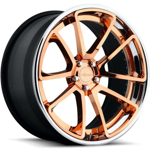 Rotiform Forged SPF18x9.5 +20 Copper with a Polished Step Lip and Matte Black Barrel with Hidden Hardware