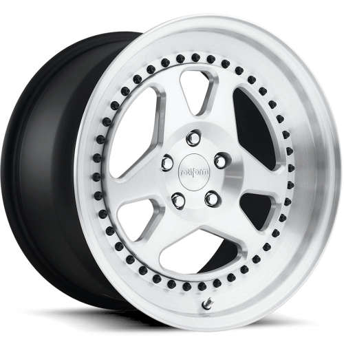 Rotiform Forged USF20x10 +40 Brushed with a Gloss Clear Coat and Step Lip with a Matte Black Barrel and Exposed Hardware