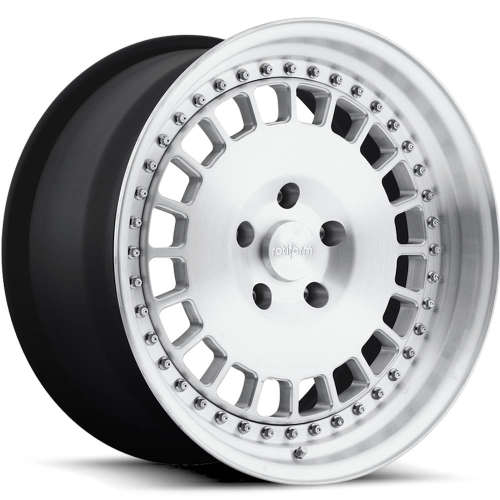 Rotiform Forged VCE20x8.5 +35 Brushed with a Step Lip and Matte Black Barrel with Exposed Hardware