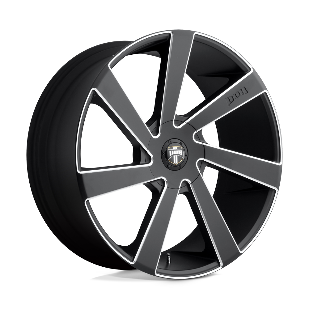 DUB 1PC S133 DIRECTA 24x10 +15 Matte Black Milled