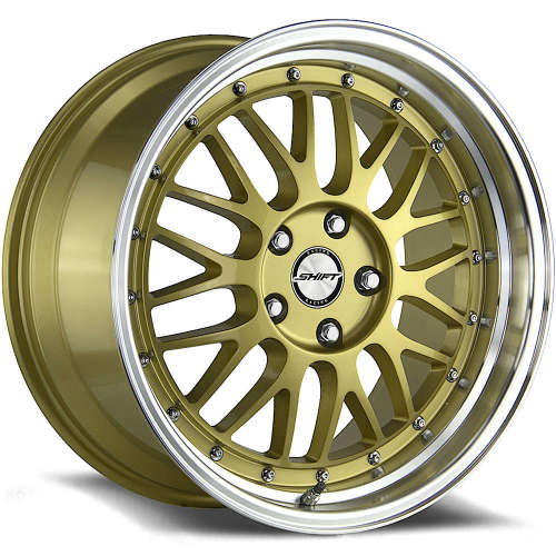 Shift Flywheel18x9 +32 Gold with a Machined Lip