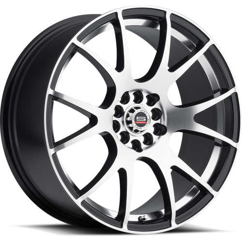 Spec-1 SP-217x8 +38 Gloss Black with a Machined Face and Undercut