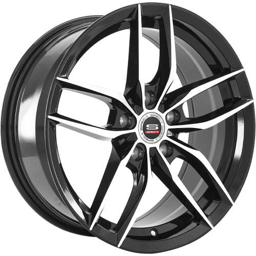 Spec-1 SP-5018x8 +35 Black with Machined Spokes