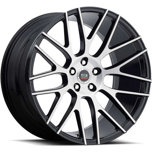 Spec-1 SPL-00124x10 +20 Gloss Black with Machined Spoke Faces