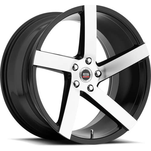 Spec-1 SPM-8020x9 +40 Gloss Black with Machined Spoke Faces