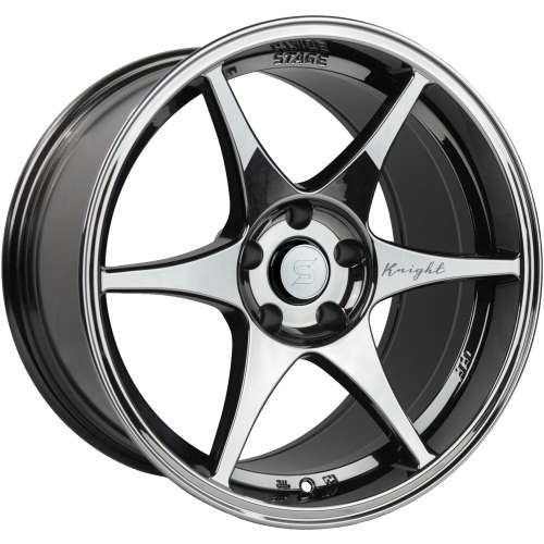 Stage Wheels Knight18x9.5 +35 Black Chrome