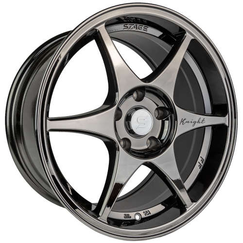 Stage Wheels Knight17x8 +35 Black Chrome