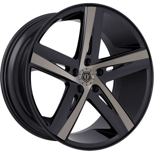 TIS 541BZ20x10 +40 Black with Machined Spoke Faces and a Bronze Clear Coat