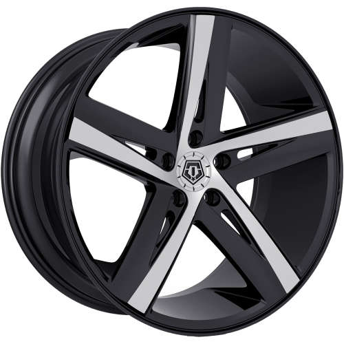 TIS 541MB20x10 +40 Satin Black with Machined Spoke Faces