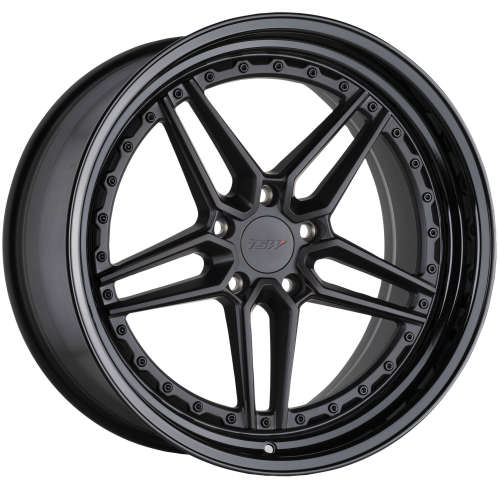 TSW Ascari20x10.5 +40 Matte Black with a Gloss Black Lip