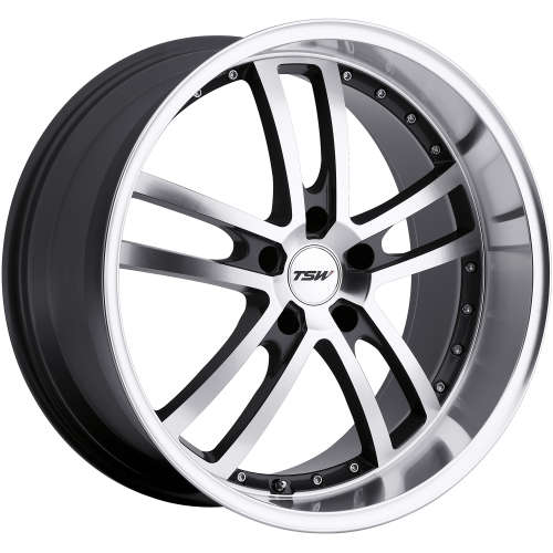 TSW Cadwell19x8 +20 Gunmetal with Machined Spoke Faces and Lip