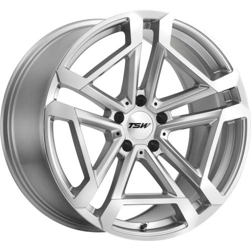 TSW Circuit20x10 +40 Titanium Silver with Machined Spoke Faces