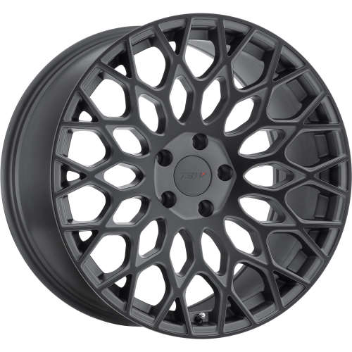 TSW Oslo20x9 +35 Matte Gunmetal with Matte Black Spoke Faces