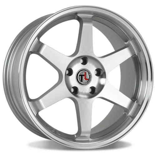 Traklite Wheels Drive18x9.5 +22 Silver with Machined Spoke Faces and Lip