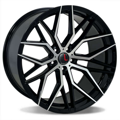 Traklite Wheels FT10720x9 +35 Gloss Black with Machined Spoke Faces