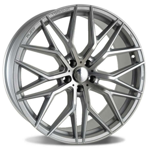 Traklite Wheels FT10720x9 +38 Silver with Machined Spoke Faces