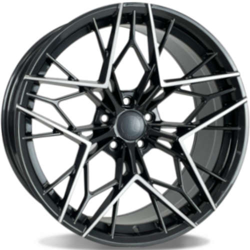 Traklite Wheels FT10920x8.5 +40 Graphite Gray with Machined Spoke Faces