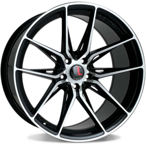 Traklite Wheels FT11320x9 +40 Gloss Black with Machined Spoke Faces