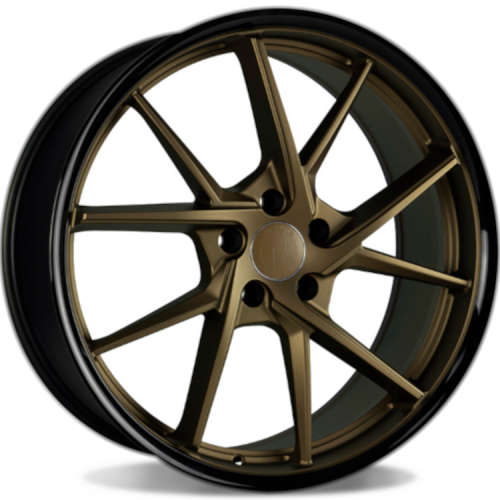 Traklite Wheels FT11420x8.5 +38 Matte Bronze with a Gloss Black Lip