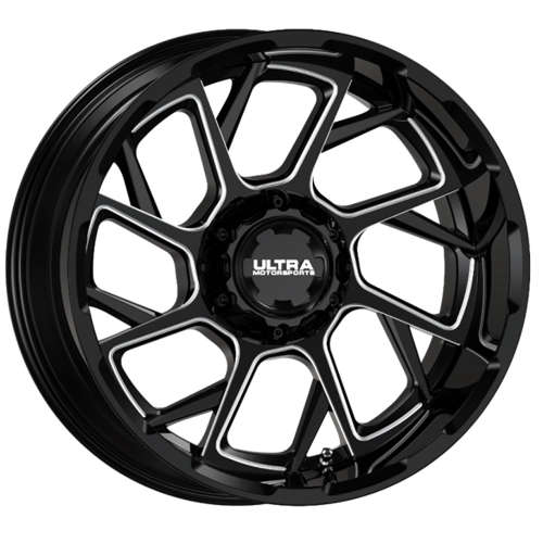 Ultra Patriot 120 18x9 +1 Gloss Black with Milled Spoked Accents