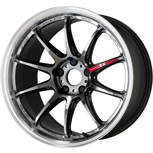 Work Emotion ZR1019x10.5 +23 Glim Black with a Diamond Cut Lip Ring