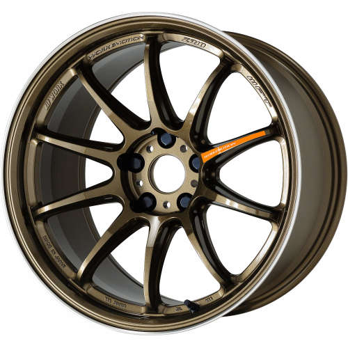 Work Emotion ZR1018x9.5 +38 Titanium with a Diamond Cut Lip Ring