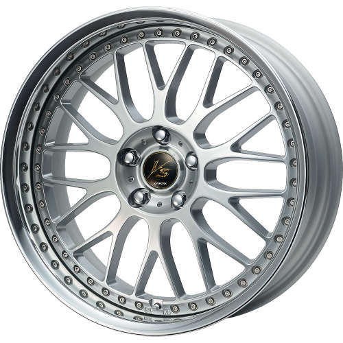 Work VS-XX18x9.5 +35 Burning Silver with a Polished Lip
