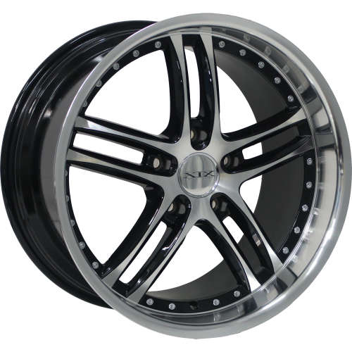 XIX X1519x11 +59 Black with Machined Spoke Faces and Lip