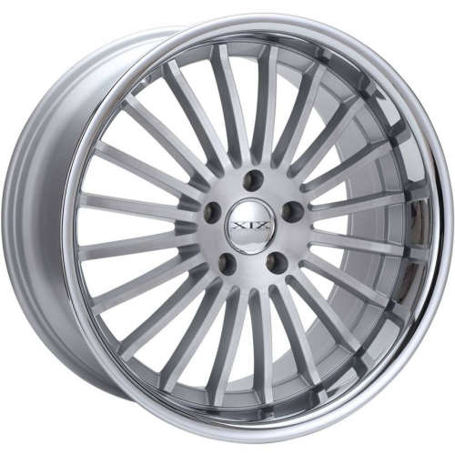 XIX X5922x10.5 +22 Silver with Brushed Spoke Faces and a Chrome Stainless Steel Lip