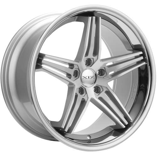XIX X6320x10.5 +38 Silver with Machined Spoke Faces and a Chrome Stainless Steel Lip