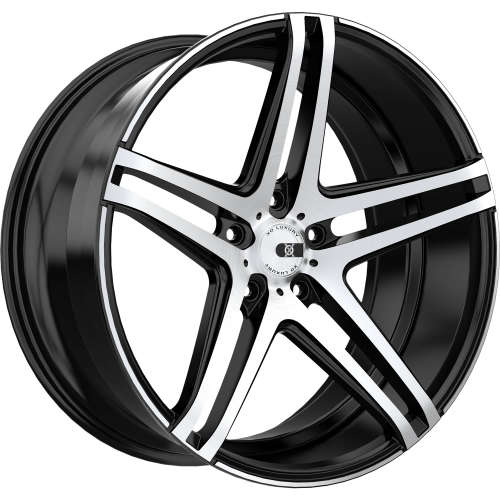 XO Caracas20x10 +36 Matte Black with Machined Brushed Spoke Faces and Outer Lip