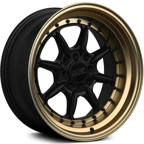 XXR 002.5 The Saga 15x8 0 Flat Black with a Bronze Lip