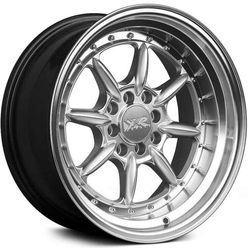 XXR 002.5 The Saga 16x8 +20 Hypersilver with a Machined Lip