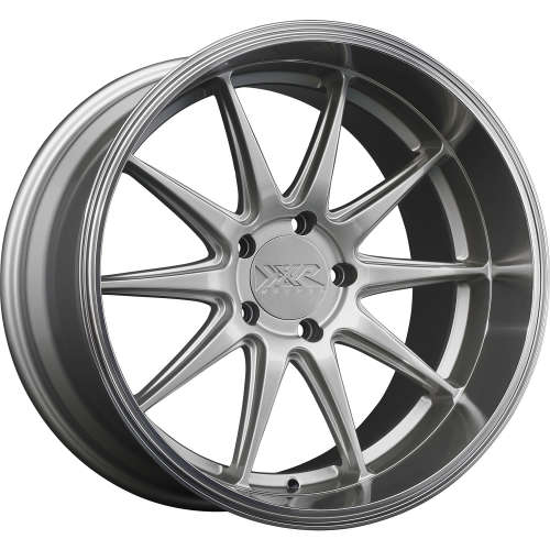 XXR 527D20x9 +20 Silver with a Machined Lip