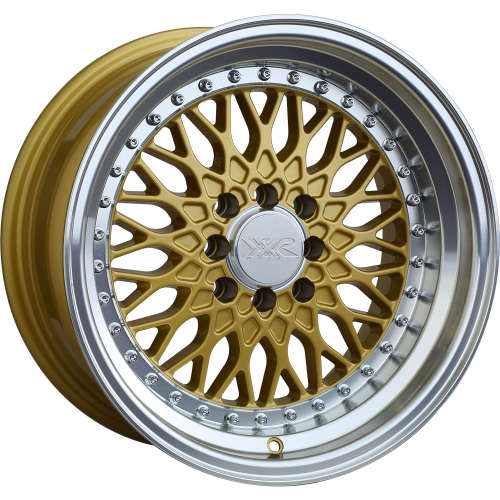 XXR 53616x8 +20 Gold with a Machined Lip